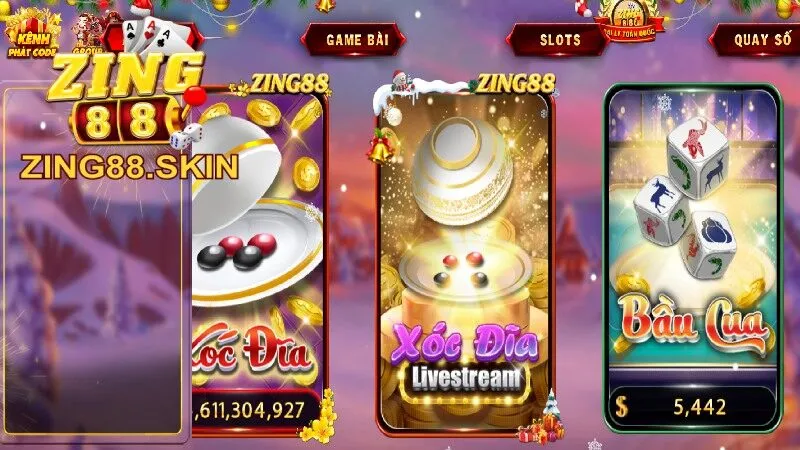 Kho game Zing88 đa dạng thiết kế đồ họa 3D sống động, hiện đại